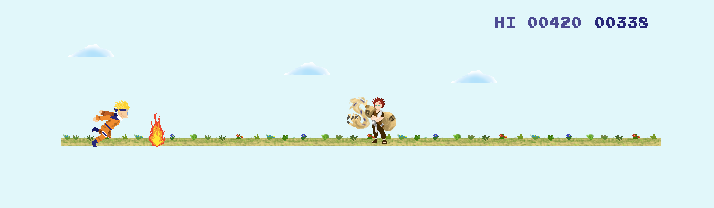 T-REX CORRE COMO NARUTO!! - Google T-Rex pixelado 