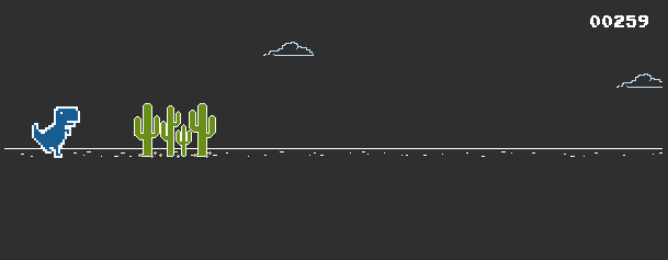 Night Offline T-Rex Game - Google Dino Run | Spiral Notebook